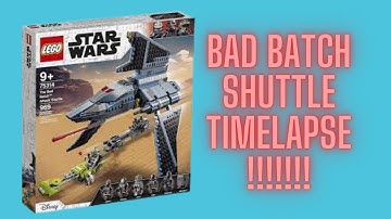 LEGO Bad Batch Shuttle Timelapse