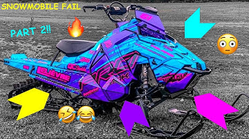 SNOWMOBILE FAIL PART 2!!!#shorts #braap #snowmobile #polaris#shortstatus🔥😱😳😂