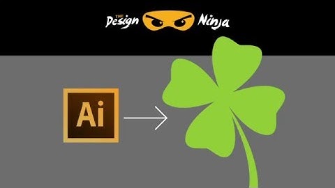 How to Make a Vector 4 Leaf Clover Logo in Illustrator: DESIGN NINJA #6