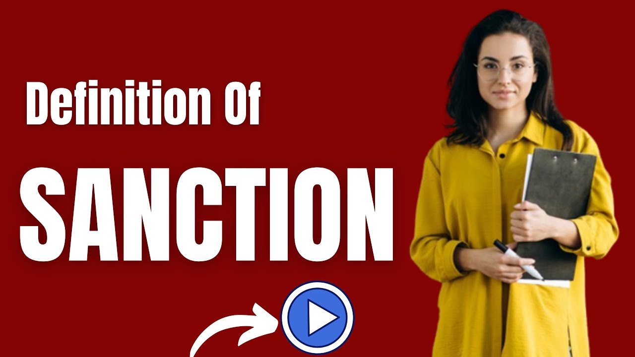 Simple Definition Of Sanction WHAT DOES Sanction MEAN Definition