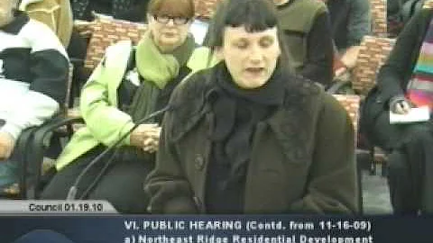 Barbara Ebel speaks out against the EIR