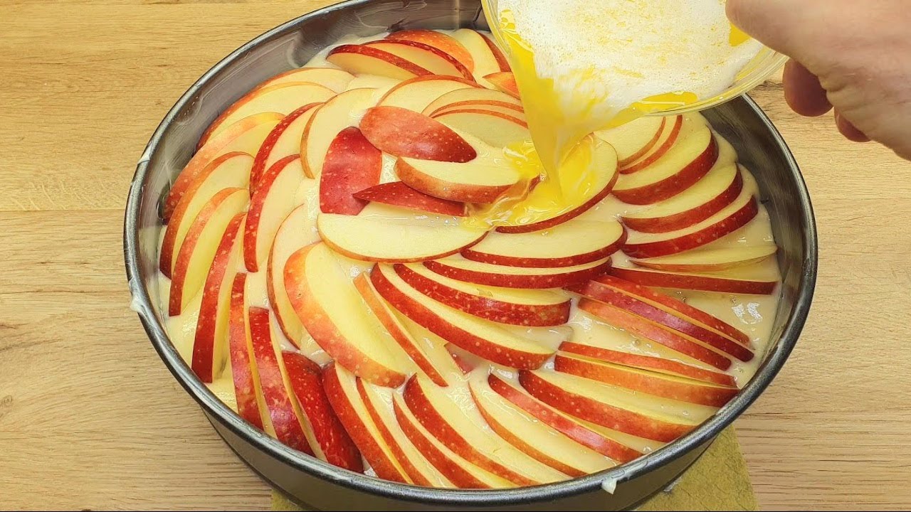 Wenn Sie ein paar Äpfel zu Hause haben  Ein schnelles und einfaches Apfelkuchen rezept #178