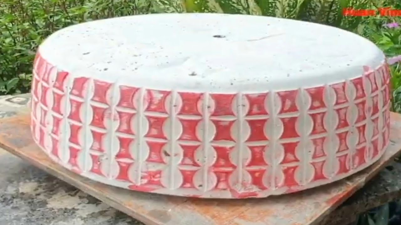 Casting beautiful flower pots from plastic basketsUnlimited creativity
