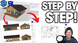 Creating PLANS IN LAYOUT from a SketchUp Model  COMPLETE PROCESS!