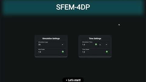SFEM-4DP Web Simulator-User guide for Beginners