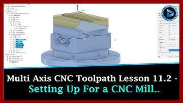 Multi Axis CNC Toolpath Lesson 11.2 - Setting Up For a CNC Mill || Dynamic Design Creations