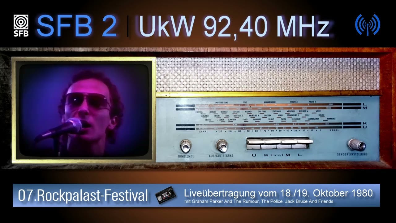 SFB 2 - Liveschaltung zur Grugahalle in Essen (Herbst 1980)