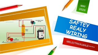 How to wire Safety Relay ? Emergency Stop Dual Channel Monitoring with reset || Easy Explained