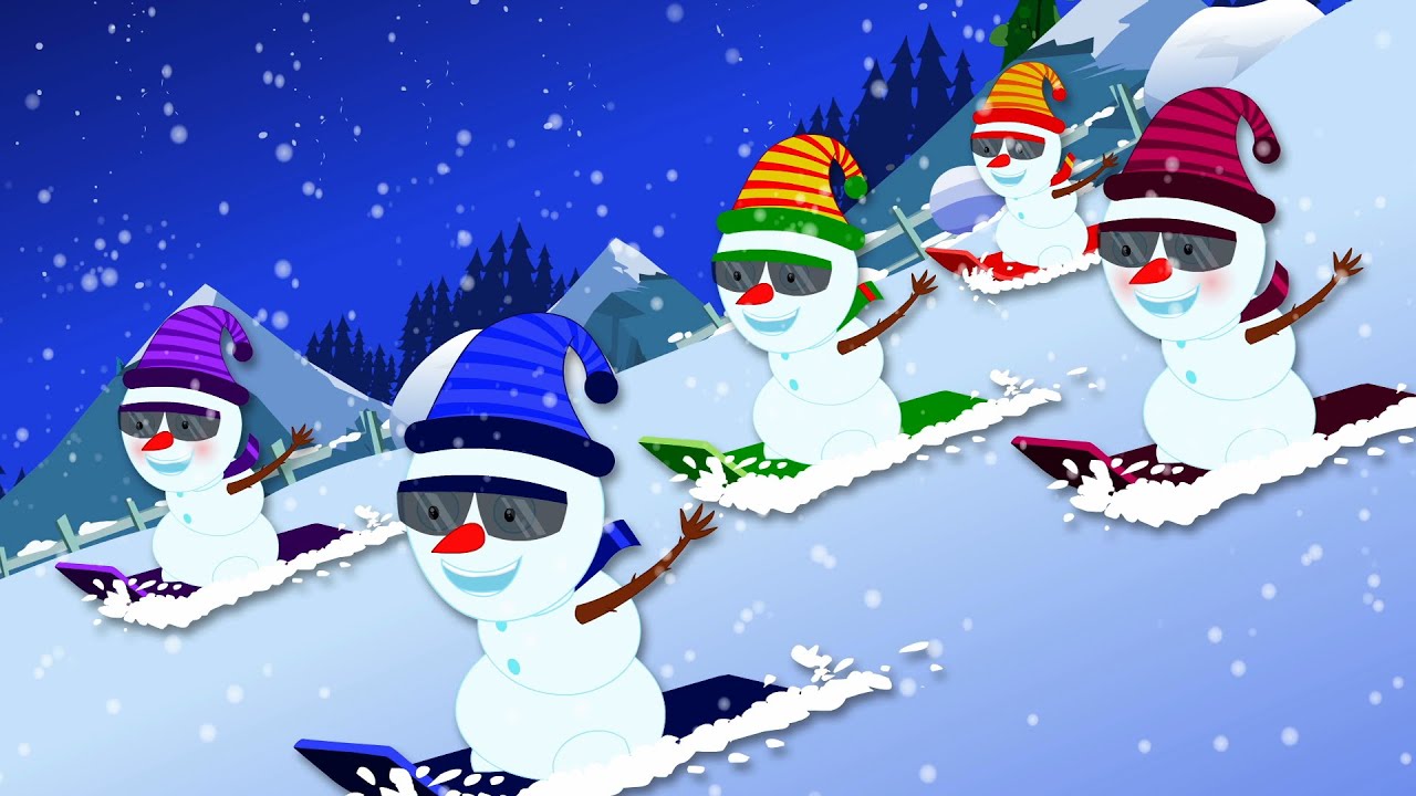Snowman Finger Family | Nursery Rhymes For Childrens | Kids Song - YouTube