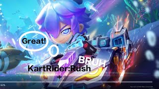 BRUH!!! THIS IS AMAZINGLY BEAUTIFULY FAST (KartRider:Rush+ gameplay) Android/IOS