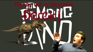 The Stomping Land: Riding a Dinosaur - Derek The Dinosaur!