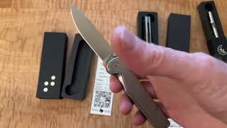 Unboxing Chris Reeve Sebenza Small and Tactile Rockwall Golf Ball Finish