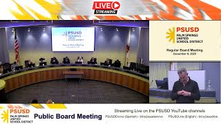 PSUSD Board Meeting 12.9.2025