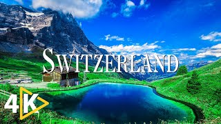 FLYING OVER SWITZERLAND (4K UHD) - Soothing Music With Beautiful Nature Videos - 4K Video Ultra HD