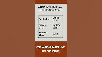 Assam 12th Result 2025 Date & Time Confirmed! 🕒 | AHSEC Class 12 Update