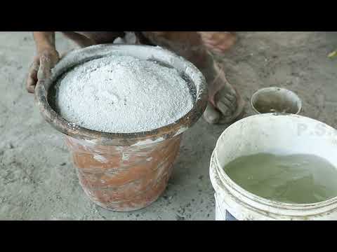 Vídeo: Cement-pot De Ciment (18 Fotos): Una Classe Magistral Sobre Com Fer Un Model A Partir De Ciment Blanc I Draps. Com Fer Un Producte Decoratiu Per A Flors Amb Morter De Ciment I Tova