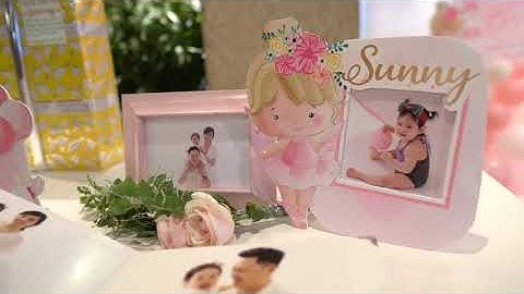 Trang Trí Tiệc Thôi Nôi Công Chúa Nhã Uyên Tone Hồng Ngọt Ngào