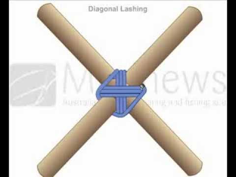 How to Tie Diagonal Lashing