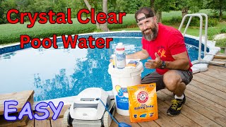 How to keep your pool water CRYSTAL CLEAR (new video)