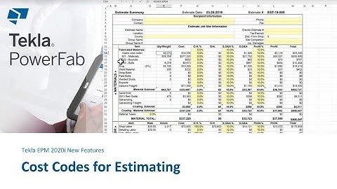 Improved Material Cost Control and Visibility in Tekla EPM 2020i