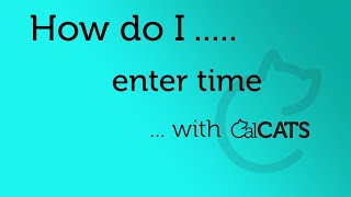 CalCATS - Enter Time screenshot 1