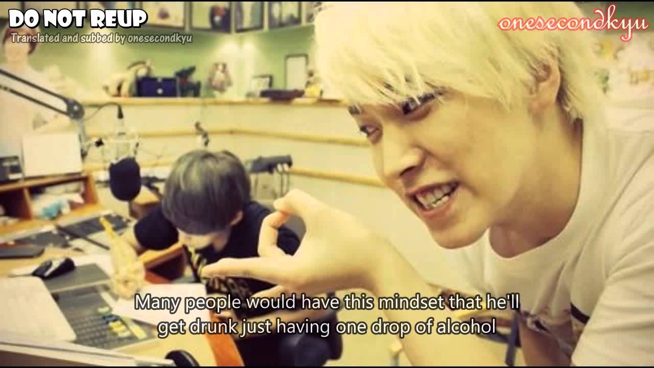 ENGSUB Sungmin reveals that Ryeowook is scary when drunk