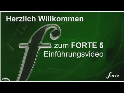 FORTE 6/5 - Einführungsvideo: Einfach Noten schreiben