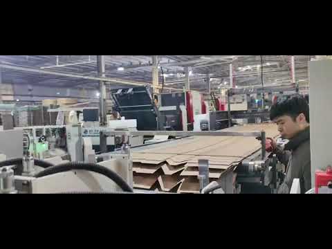 carton box inspector and folder gluer inline machine - YouTube