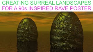 Creating surreal 3D landscapes (Bryce 3D Animation)