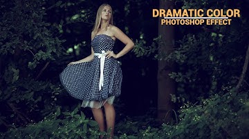 Dramatic Color Grading Effect - Photoshop CC Tutorial [FREE PRESET]