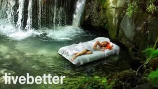 موسیقی بسیار آرامش بخش به خواب با صدای جریان آب و آبشار