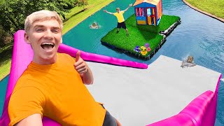 Last to leave backyard sharer family pond wins $10,000 money
challenge. but with the monster in water, who will win?! stephen vlog,
l...