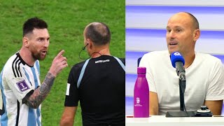 Mateu Lahoz explica lo que le pasó con Messi en el Argentina-Holanda del Mundial