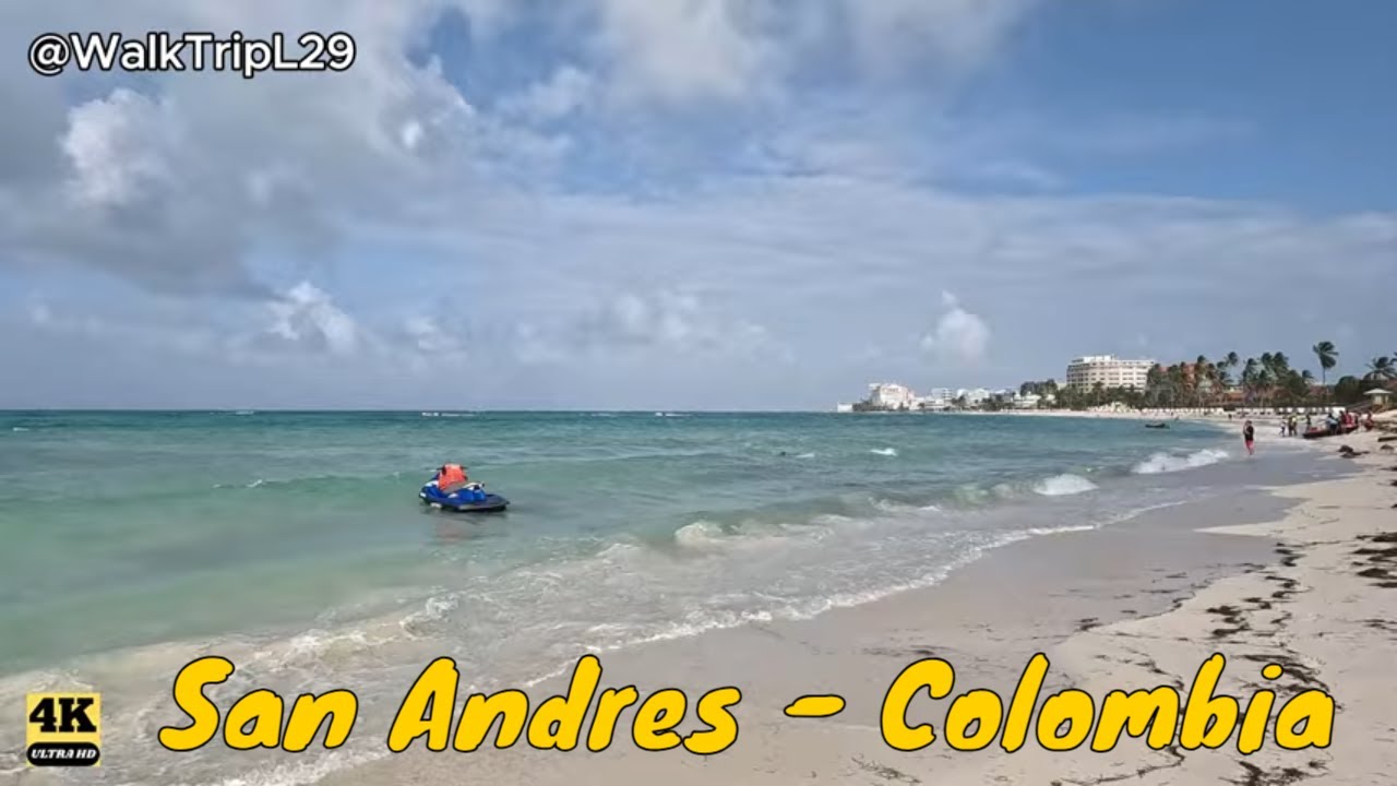 San Andrés – Colombia | Walking Tour | Travel Inspiration [4K] 🚶📹🏖️🌅❤️🌏 