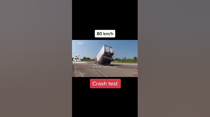 lkw crash mit 80 km/h
