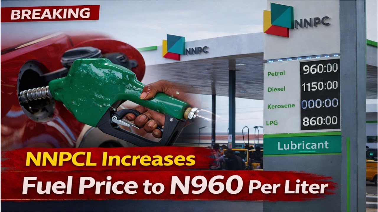 BREAKING NEWS‼️: NNPCL Increases Fuel Price to N960 Per Liter  - N85 Hike Hits Nigerians