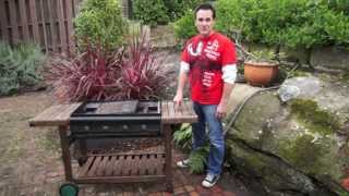 DIY potting bench from a salvaged BBQ Need a free potting bench? Here