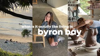 What it’s actually like living in Byron Bay as a content creator | Photoshoots, beach days & pottery