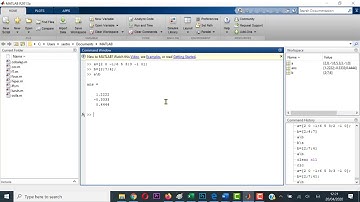 [MF] MENYELESAIKAN SISTEM PERSAMAAN LINIER MENGGUNAKAN MATLAB