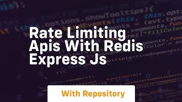 Rate limiting apis with redis express js