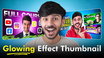 How to Make Thumbnails with Glow Effect - Beginners