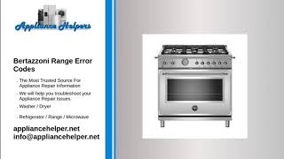 Bertazzoni Range Error Codes