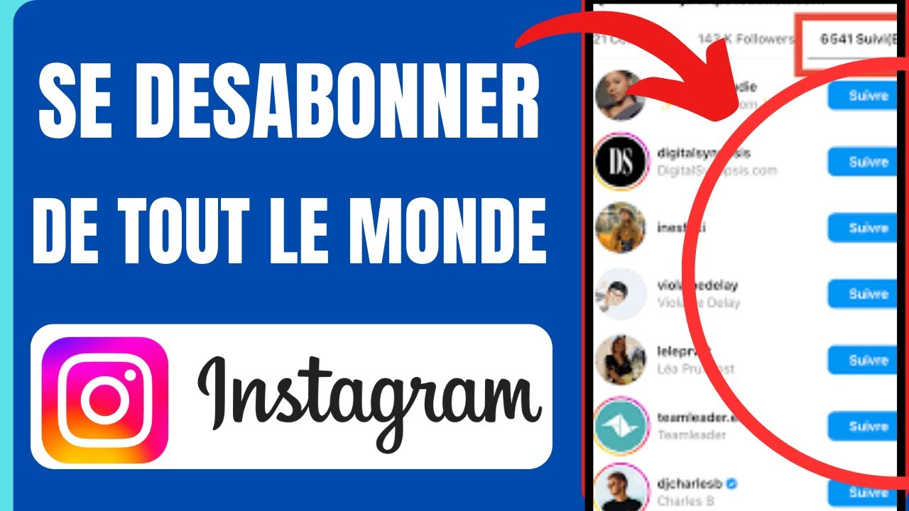 Comment Se Désabonner De Tout Le Monde D'un Coup Sur Instagram (Facile