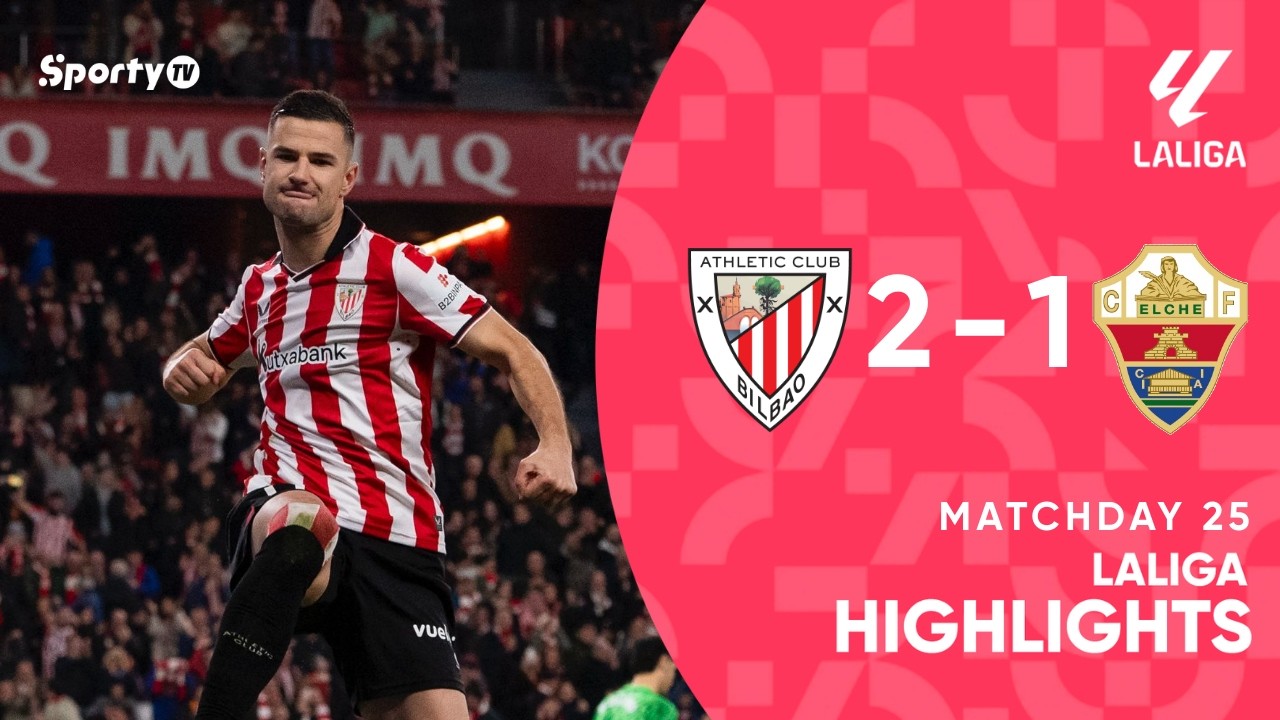 Athletic Club vs Elche (2-1) | 25/26 | La Liga - Game highlights ...