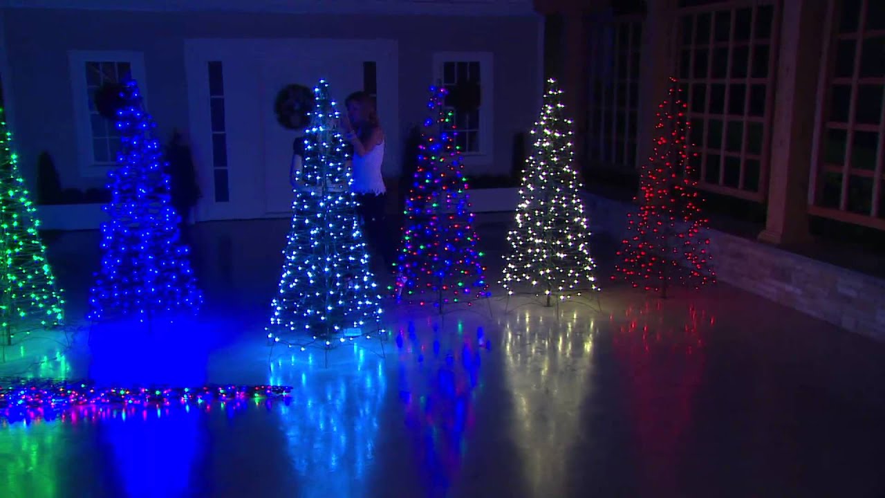 Shp7/20PreLit LED 6' Fold Flat Outdoor Christmas Tree by Lori Greiner with Dan Hughes YouTube