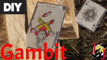 EASY DIY Gambit Throwing Cards
