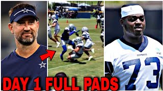 Analyzing the FIRST DAY of Cowboys FULLY PADDED Practice...