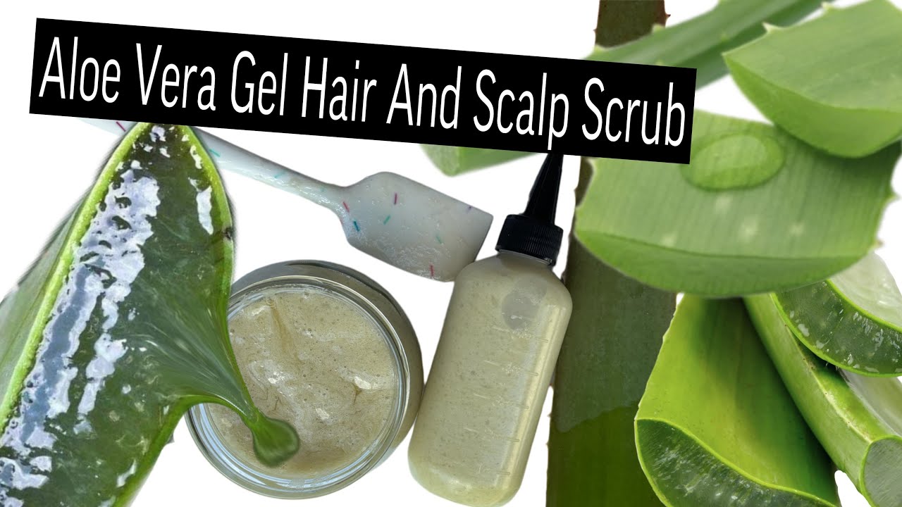 Aloe Vera Gel Hair And Scalp Scrub - YouTube