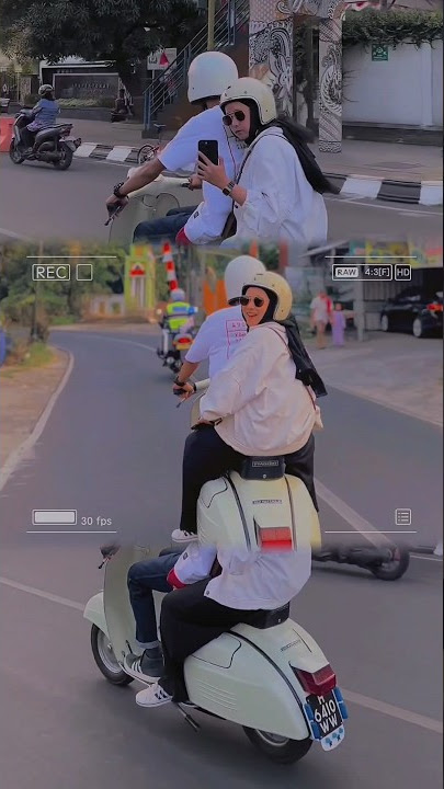 naik vespa sprint bareng ayang #shorts #ayang