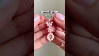 Daisy 🌼 beaded bracelet #tutorial #beadedjewelry #beadsjewellery